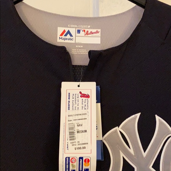 NY YANKEES Majestic COOLBASE Road Practice Jersey - Picture 3 of 3